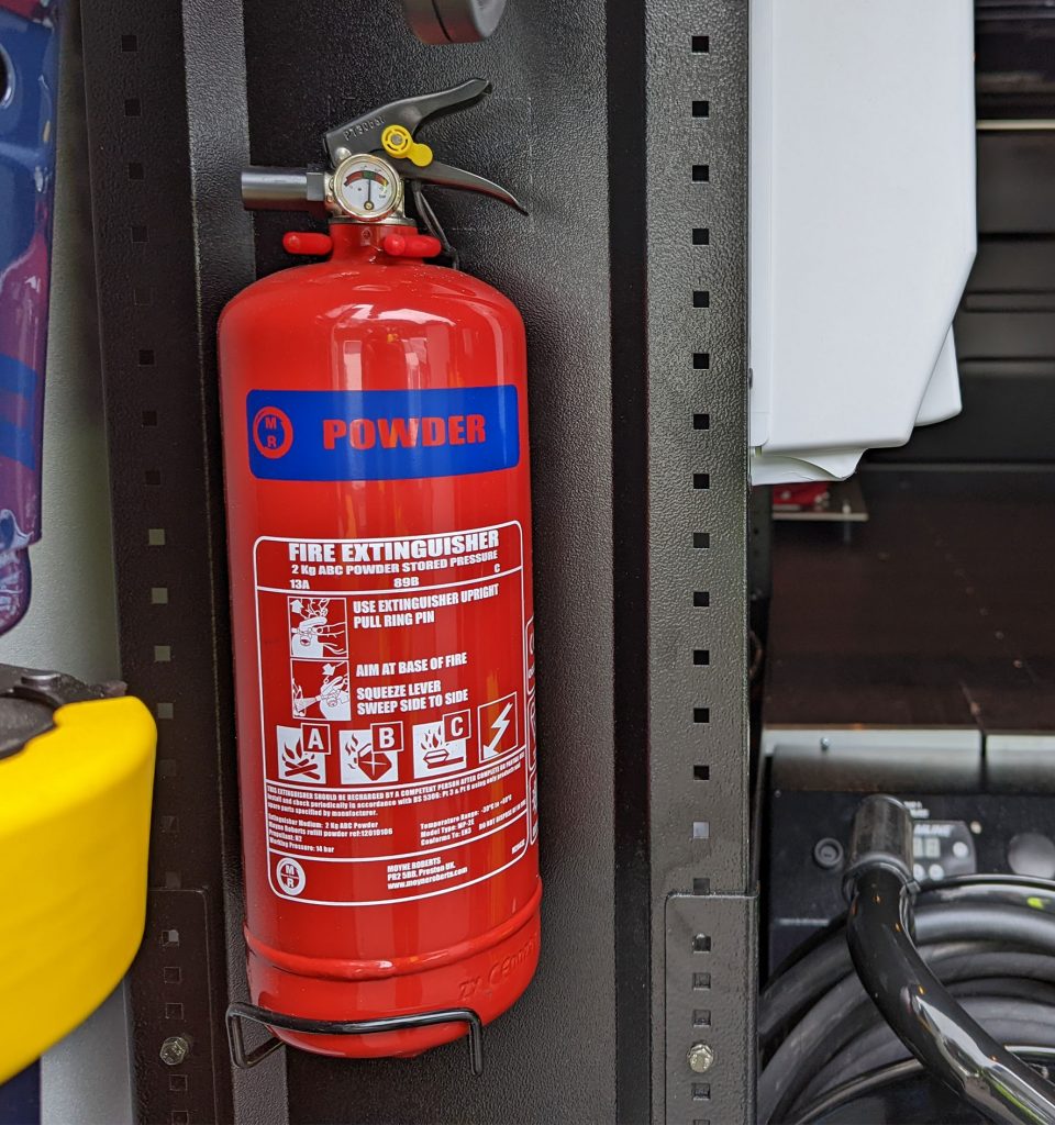 2kg Powder Fire Extinguisher with Mounting Bracket