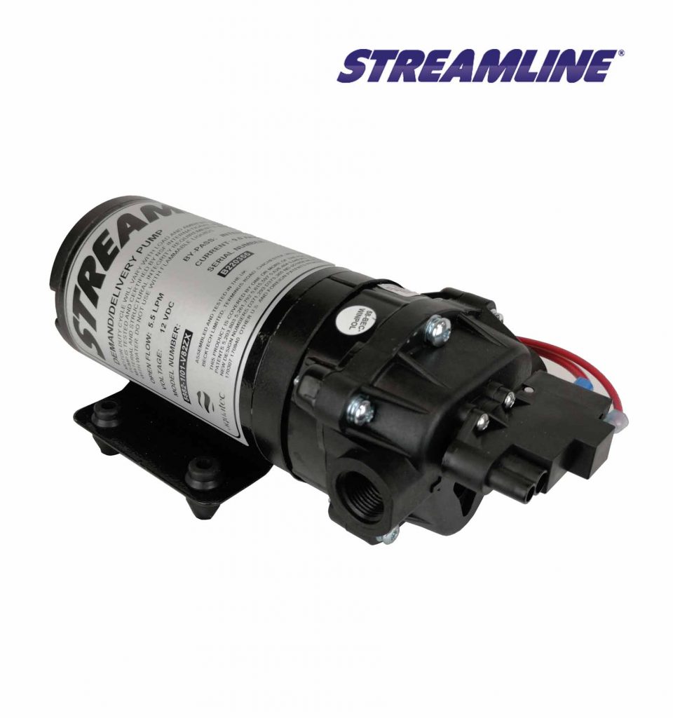 Streamflo® Pump 12v 100psi 5.5lpm 3/8F threaded ports