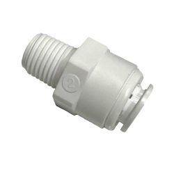 1064PF Male Connector 3/8 inch Tube - 1/4 inch Thread