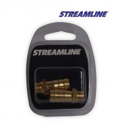 Brass 1/4 inch M x 12mm Hosetail,