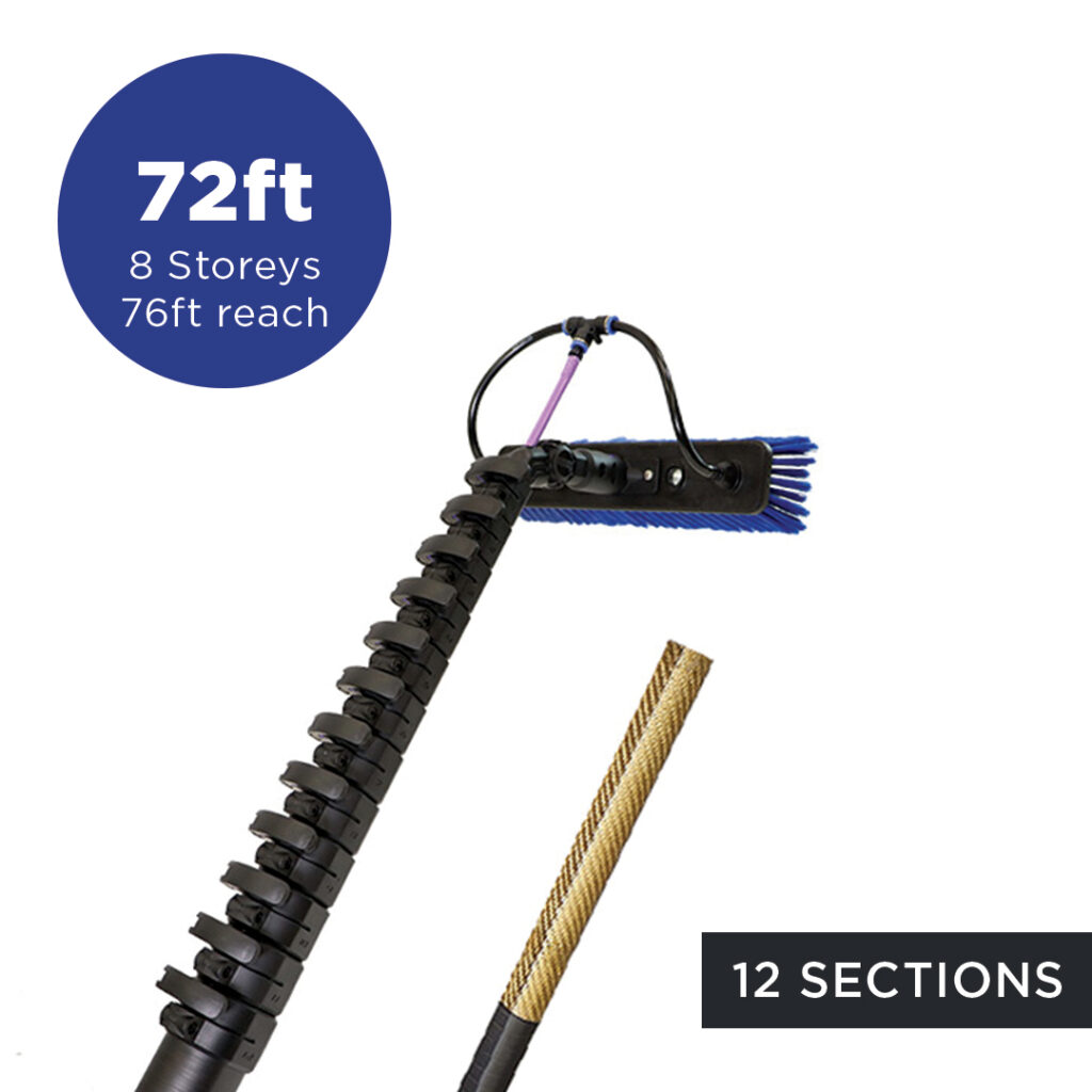 OV72-42-E 76ft reach water fed pole
