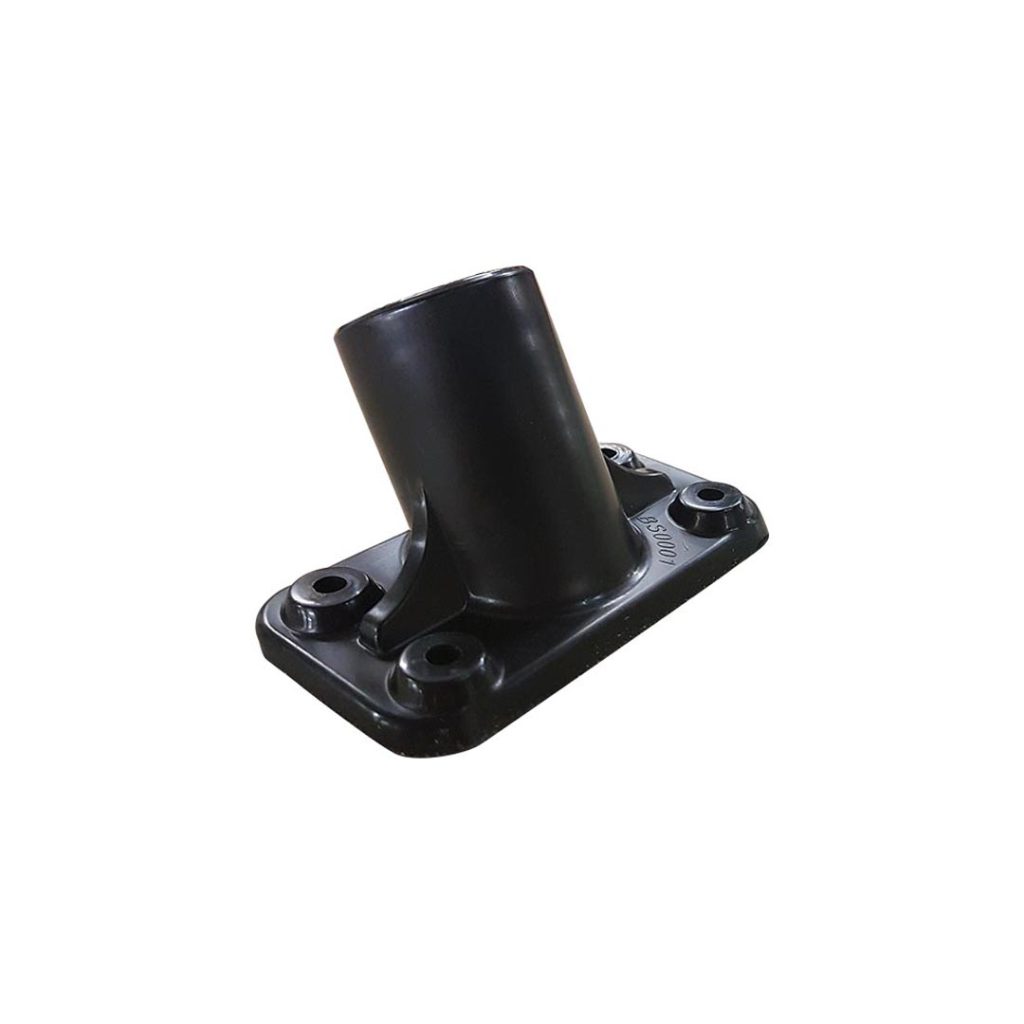 Black Reinforced Plastic Brush Socket 45 deg – 4 hole version