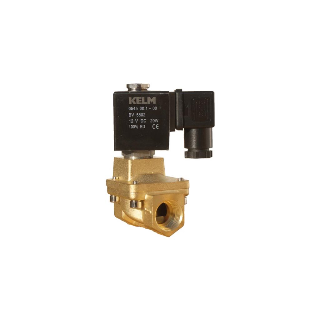 Solenoid Valve – 12v DC Brass 1/2 inch F-1/2 inch F – normally closed