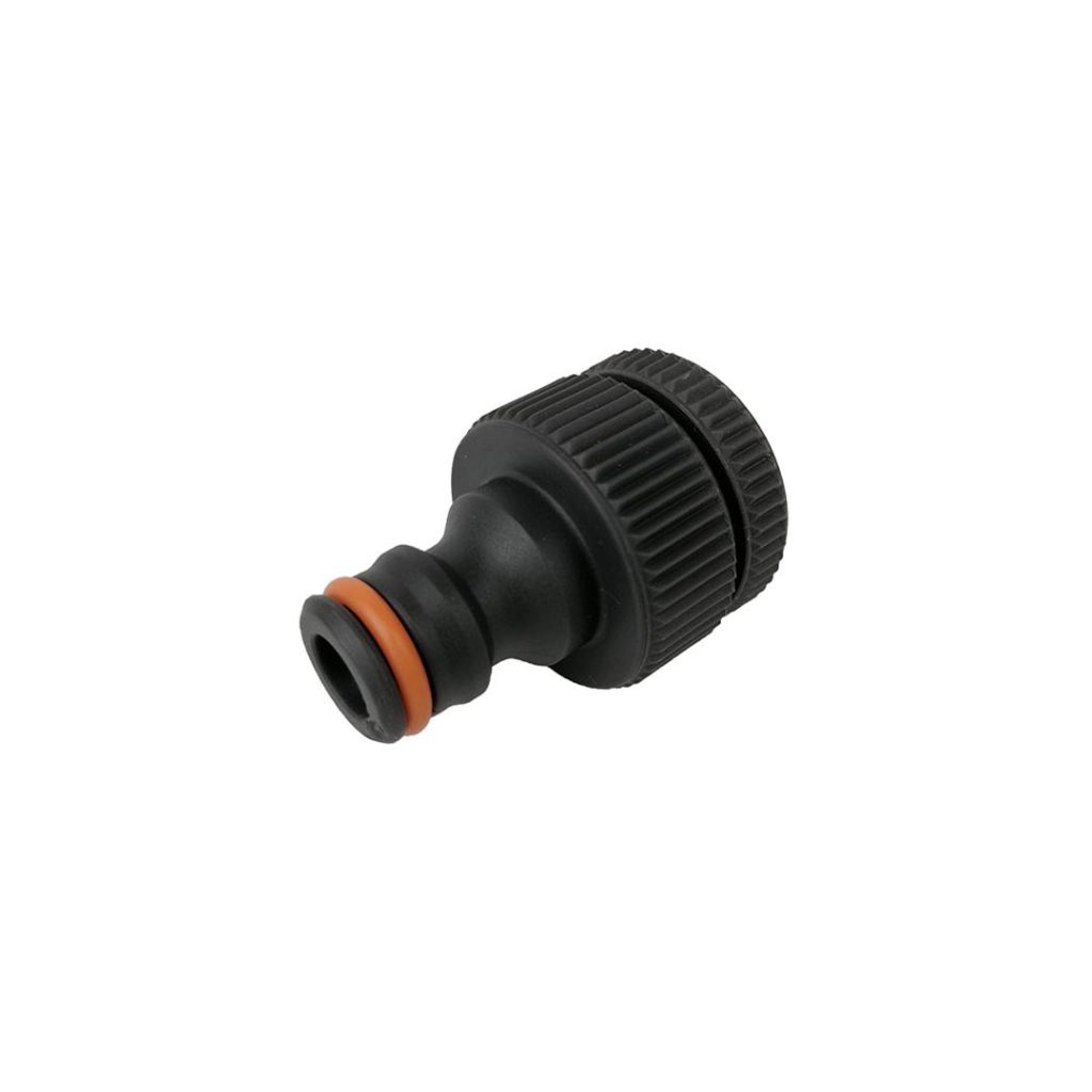 Nylon Male Adaptor with 1/2 & 3/4 inch female thread, priced per each