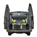 electric hose reels in a window cleaning van