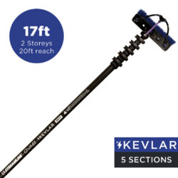 Streamline® OVA8 Carbon Pole 5 Section 17ft (20ft reach) Ecoline™ - Kevlar Base Section