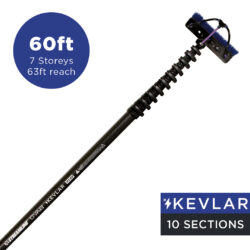 Streamline® OVA8 Carbon Pole 10 Section 60ft (63ft reach) Ecoline™ - Kevlar Base Section
