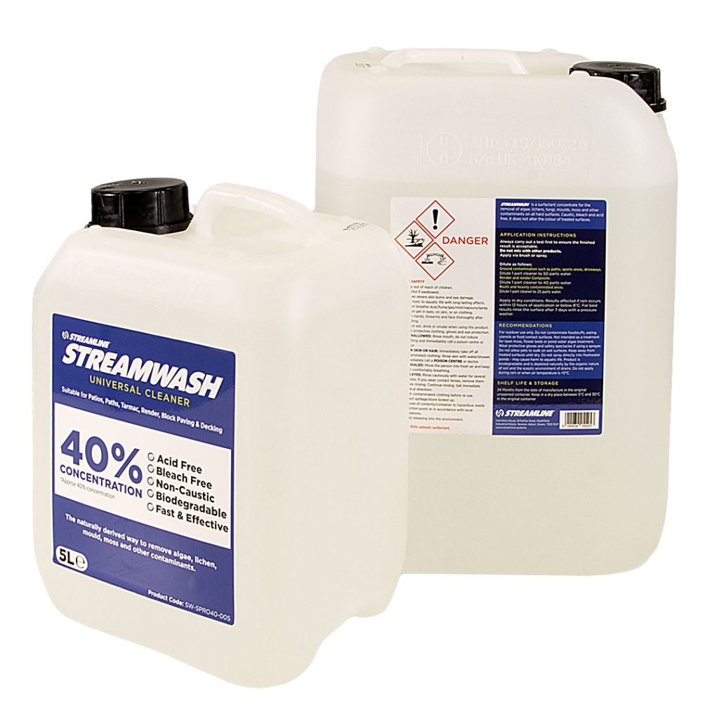 Streamwash Pro 40% Concentrate Moss & Algae Remover