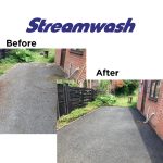 using streamwash to clean asphalt